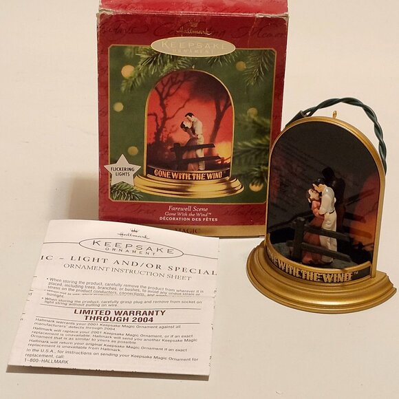 Farewell Scene Gone With The Wind 2001 Hallmark Ornament MAGIC - Picture 1 of 9